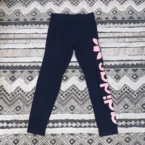 Navy blue adidas leggings
